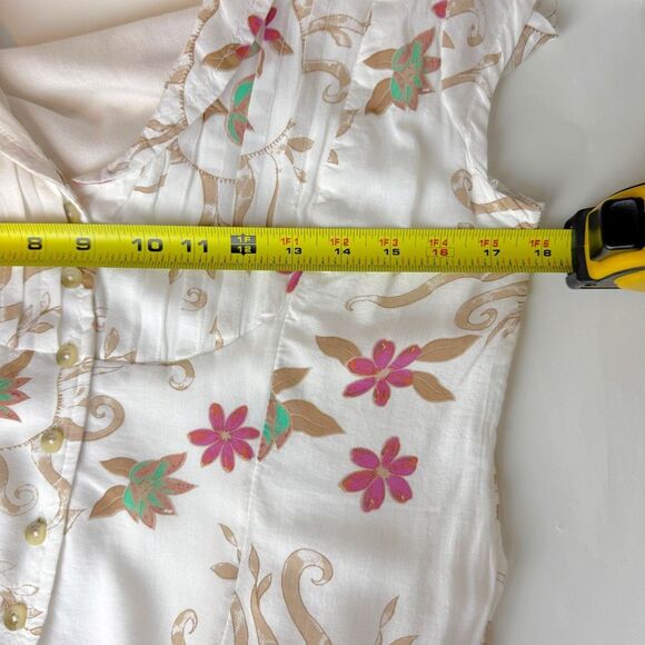 FREE PEOPLE Rosemary Printed Midi Dress | medium | western prairie - Picture 11 of 12